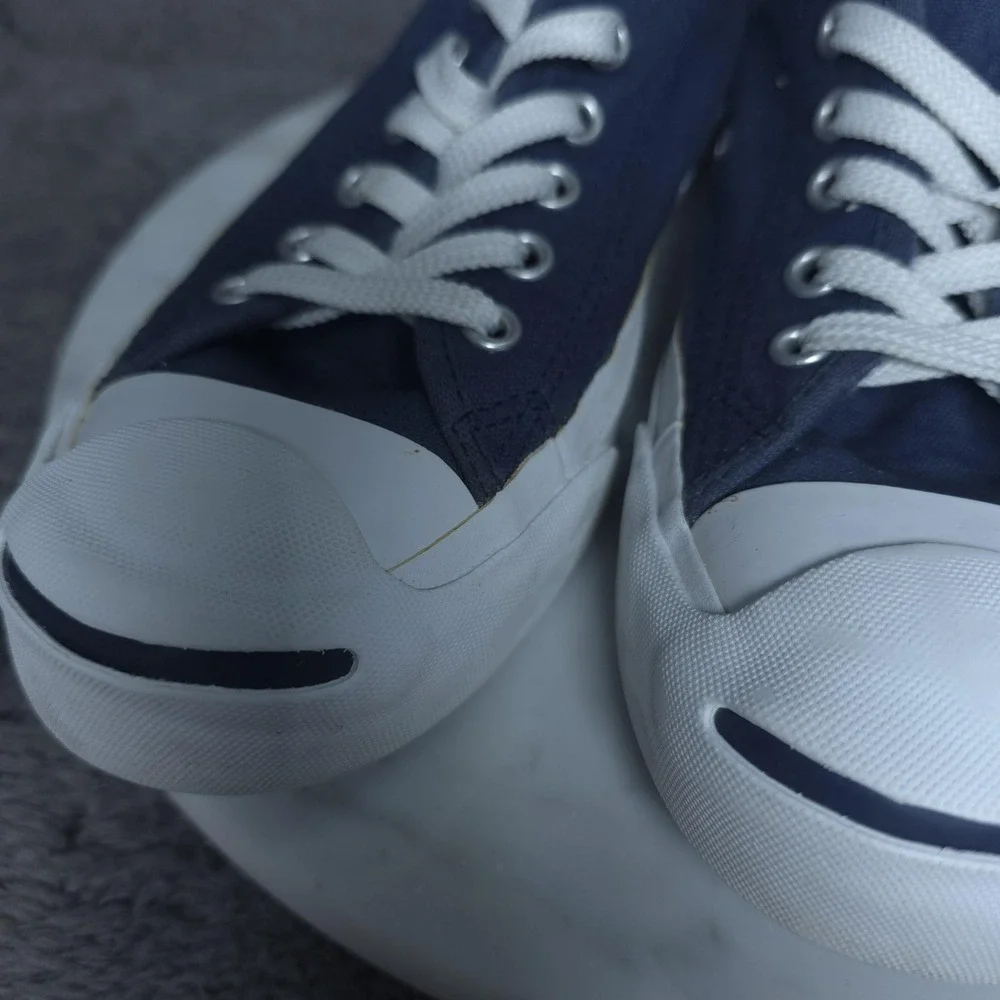 Converse Jack Purcell Shoes Mens Size 5.5 Blue Canvas Low Top Casual Sneakers